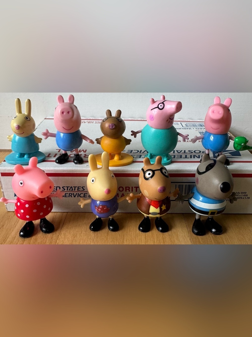 Peppa Pig Figure Lot Family Friends Suzy Sheep Rebecca Rabbit Toys Bundle